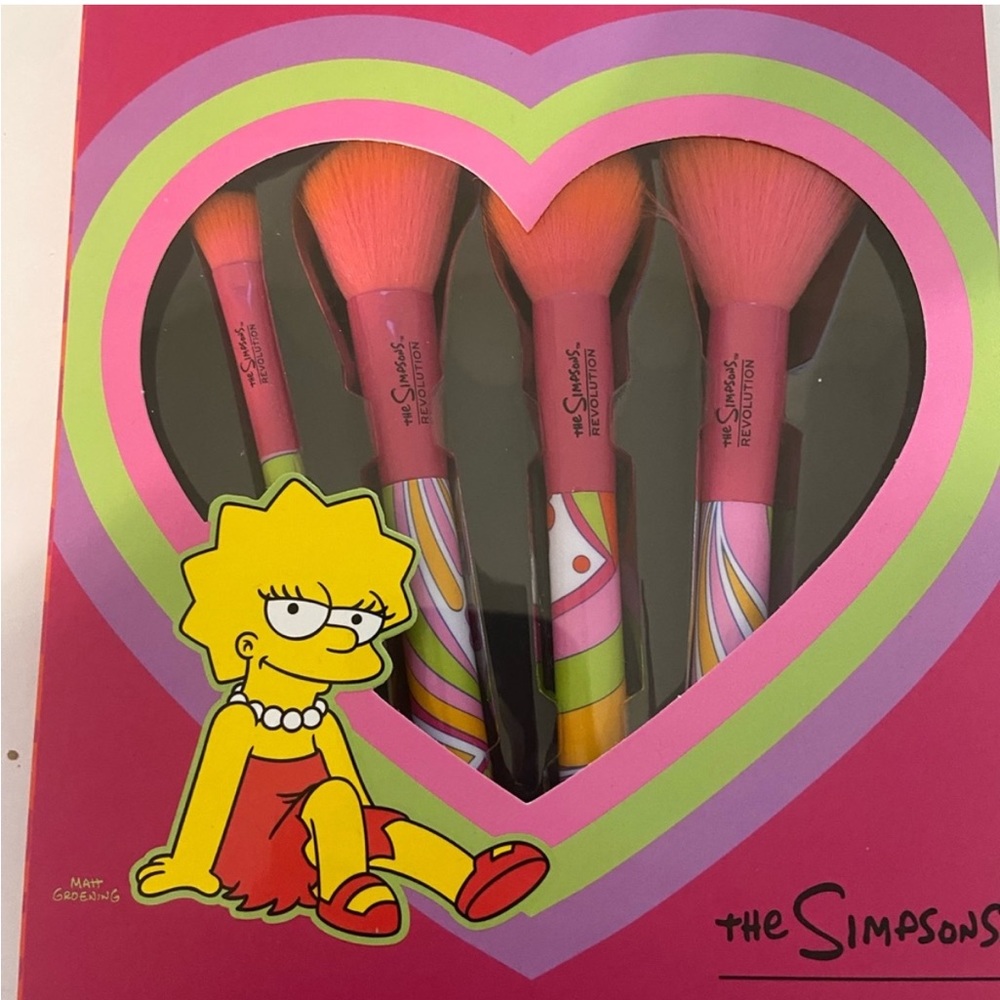 Makeup‎ Revolution x The Simpsons Lisa Makeup Brush Set New Boxed
